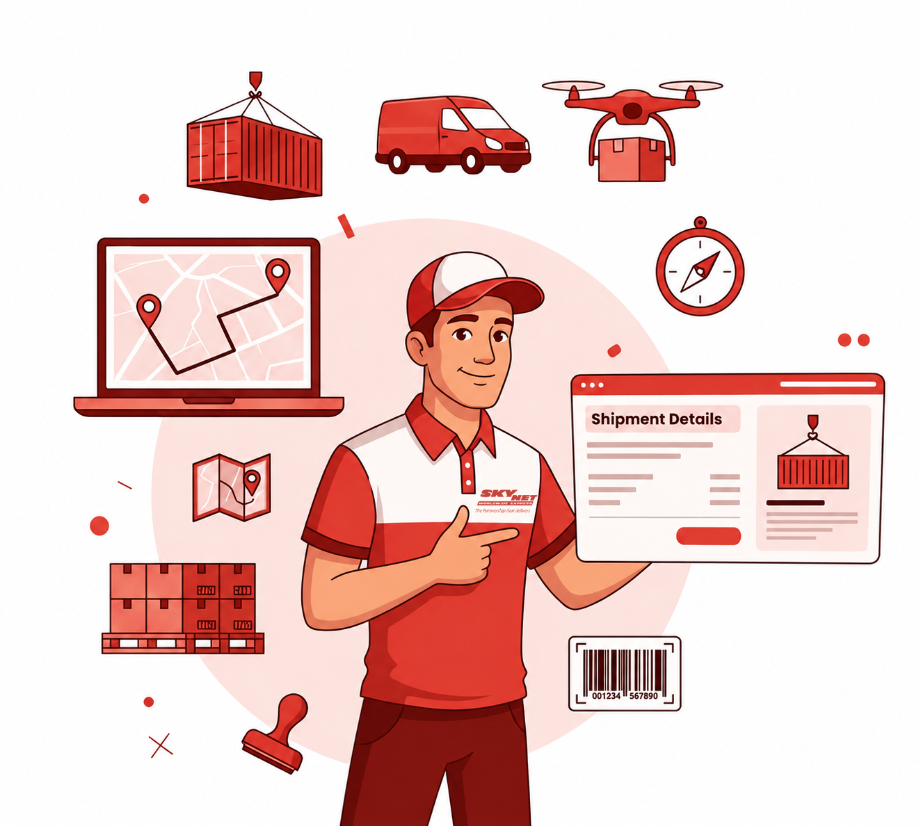 Logistics illustration
